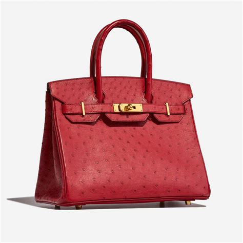 hermes birkin straussenleder